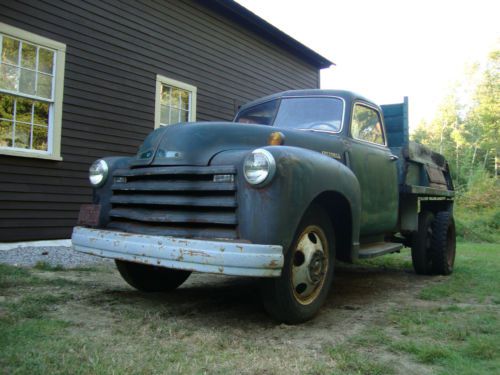 1949 chevrolet pickup - loadmaster - dump truck - barn find- stovebolt
