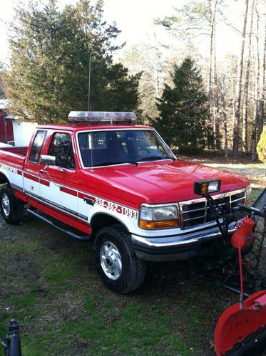 1996 f250 extended cab plow truck with salt dogg spreader