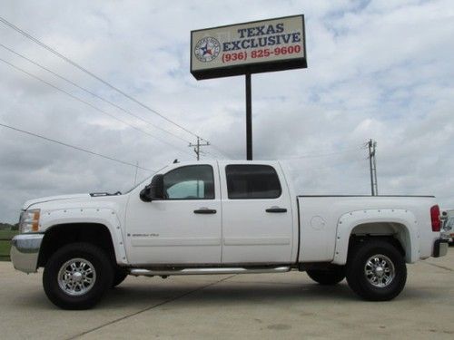 2008 2500 hd crew cab lt leather z71 4x4 clean 1 owner texas truck vortec v8 4wd