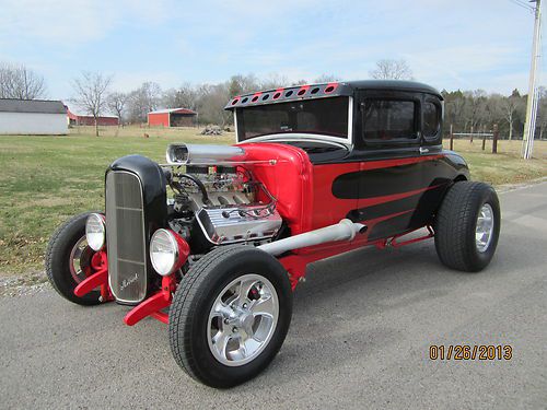 1929 ford model a 5 window coupe/traditional hot rod/392 hemi/4 speed/metal body