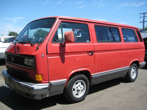 1990 volkswagen vanagon syncro standard passenger van 3-door 2.1l, no reserve