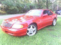2002 mercedes benz sl 500  limited edition  , red , low miles , all the toys