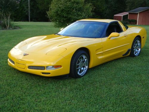 Chevrolet corvette, yellow, 1sc, highest option package avail, hud, bose, auto