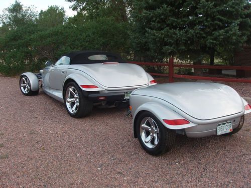2001 plymouth prowler with 8728 miles plus trailer with 15 miles on it