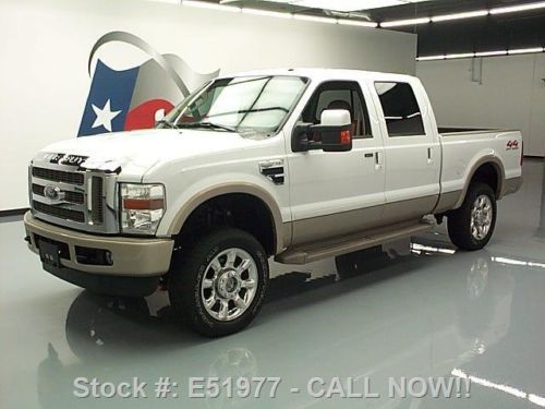 2008 ford f-250 king ranch crew 4x4 htd seats 52k miles texas direct auto