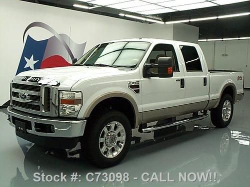 2008 ford f-250 lariat crew diesel 4x4 leather 20's 41k texas direct auto