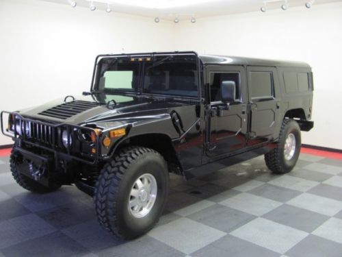 1997 am general hummer h1 wagon! black on gray! good tires! ready to go!