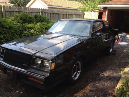 1987 buick grand national turbo, coupe, black.