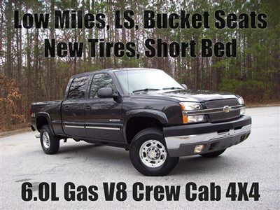 Ls cloth buckets 4x4 6.0l gas v8 new tires alloy wheels low miles short bed swb