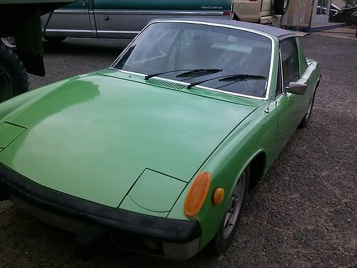 1971 porsche 914 1.7, green/black, drives great. no reserve