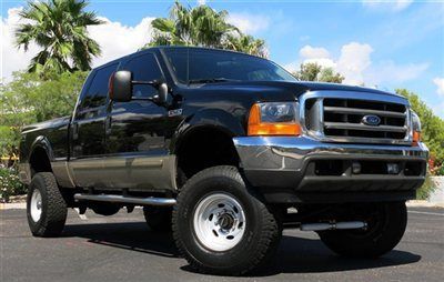**no reserve** 2001 ford f250 7.3l diesel crew 4x4 shorty lariat - very clean!!!