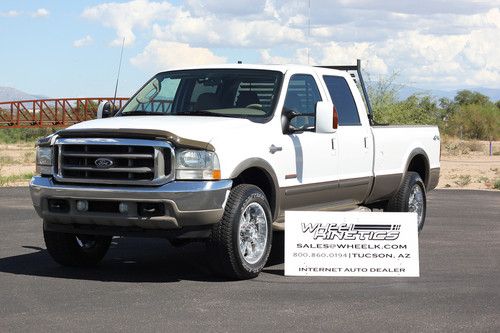 2003 ford f250 diesel king ranch 4x4 crew cab leather moonroof 4wd see video