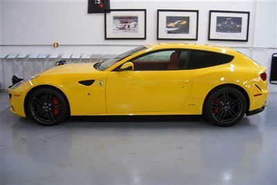 2013 ferrari ff awd loaded yellow over red interior low miles big msrp