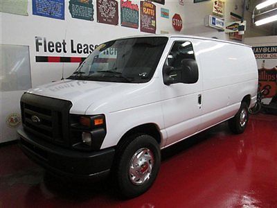 No reserve 2008 ford e-2580 cargo van, 1 corp. owner