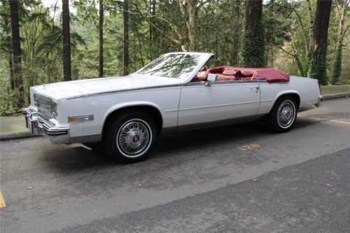 1984 cadillac eldorado convertible - 39,780 original miles! must see. stunning!