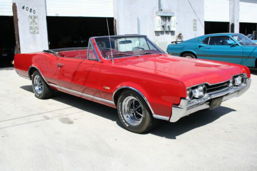 1967 oldsmobile 442 convertible number match automatic power top l@@k video