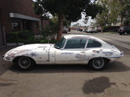 1967 jaguar e-type 4.2 series one 2+2 coupe. 4-speed. #&#039;s match. for restoration
