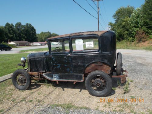 1931 ford model a tudor, with &#039;31 running motor, extra parts