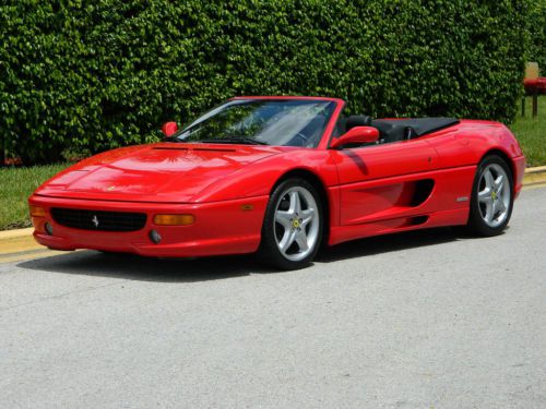 1995 ferrari 355 spider rosso corsa 6 spd california car one owner clean carfax