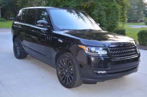2014 range rover supercharged &#034;ebony edition only 400 made&#034;
