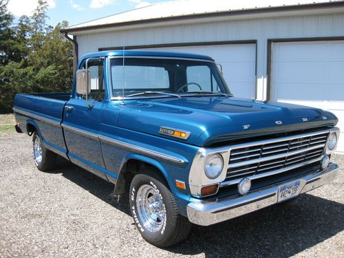 1968 ford f-100 custom cab: well preserved and restored