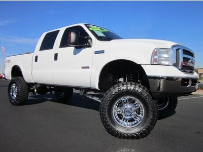 2007 ford f-250 super duty xlt crew cab diesel 4x4~rize industries~lifted truck!