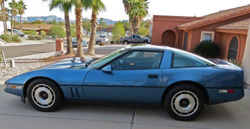 1985 corvette coupe 1 owner 16k actual miles 4 speed l98 5.7 tpi window sticker