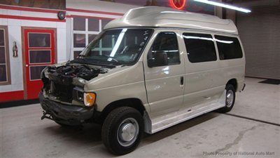 No reserve in az - 2006 ford e-350 high-top wheel chair lift corp off lease van