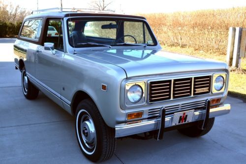 1976 internationa harvester scout  equipped with the optional 345 ci v-8 engine