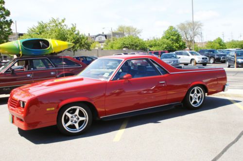 Red paint, 17&#034; wheels/tires. lowered suspension. 350 v8, turbo 350 transmission,