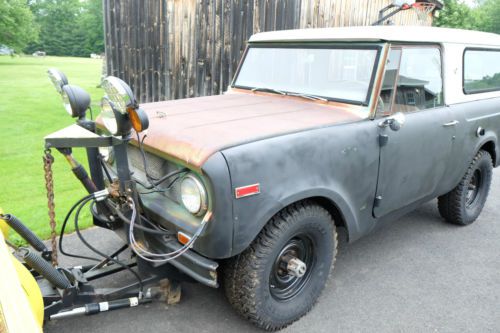 1968 international harvester scout 800 v8 with plow