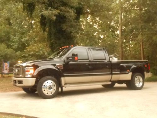 2008 ford f450 4x4  king ranch diesel 59k miles excellent condition  no reserve