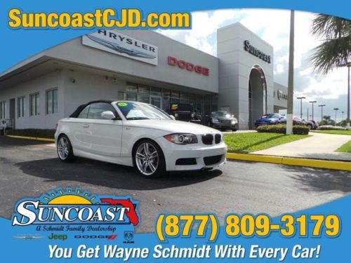 2011 convertible used turbocharged gas i6 3.0l/182   rwd leather white