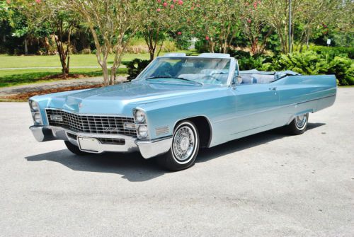 Simply beautiful  1967 cadillac deville convertible restored and drives sweet.