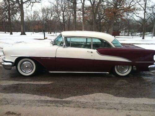 1955 oldsmobile 88 holiday hardtop coupe.mild custom.air ride. hot rod
