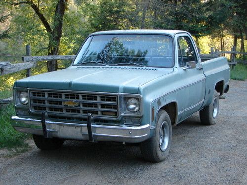 1978 chevy diesel silverado c-10 pickup truck, short bed  rare 5.7