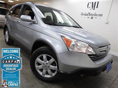 2007 cr-v ex l awd 45k heated leather m.roof 6disc carfax call we finance $15595