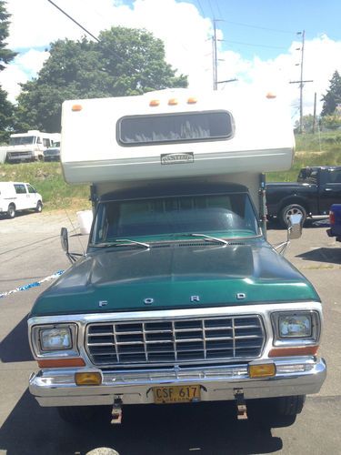 1979 ford ranger f-350 2 door with 1992 pastime truck camper.