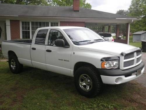 2005 dodge 1500 4 door cab long bed truck - white -  work or daily casual