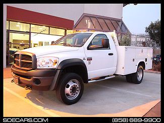 2008 dodge ram c4500 utility work truck plumbing electric liftgate w/new tires