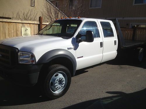 Ford f450 crew cab 4x4 power stoke 10 foot flat bed