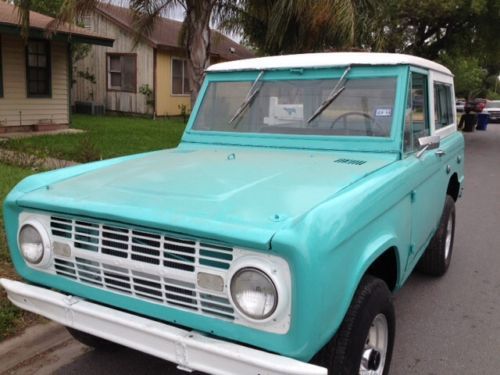 1967 ford bronco complete 289, 4x4  3 speed hardtop wheels rare bench seat