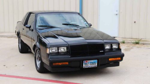 1987 buick regal grand national coupe 2-door 3.8l 3800cc 231 ci. v6 turbo rwd