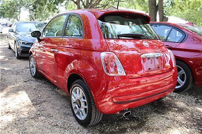 Fiat 500 2dr hatchback pop low miles coupe manual gasoline 1.4l 4 cyl rosso (red