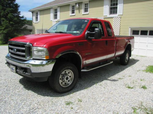 02 ford f350 super duty 7.3l turbo diesel long bed 6 speed ext cab
