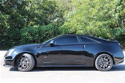 Cadillac cts-v coupe 2dr coupe low miles manual gasoline 6.2l 8 cyl black diamon