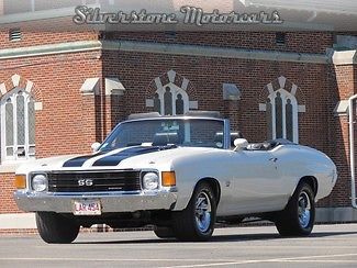 1972 white ss 454! ls5 numbers matching convertible one of 50 frame off resto