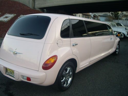 Pink chrysler pt cruiser 6 pax limousine one of kind - like new lqqk no reserve