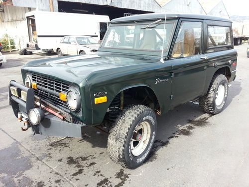 1971 ford bronco 4x4 with chelsea pto winch rare