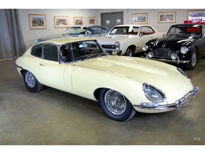 Gorgeous primrose yellow xke coupe - tons of receipts - heritage certificate